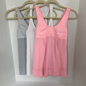 Lululemon tank top bundle - 3 tops size 4